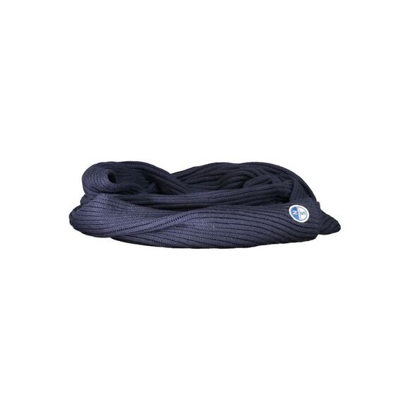 North Sails Blue Cotton Men Men's Scarf
